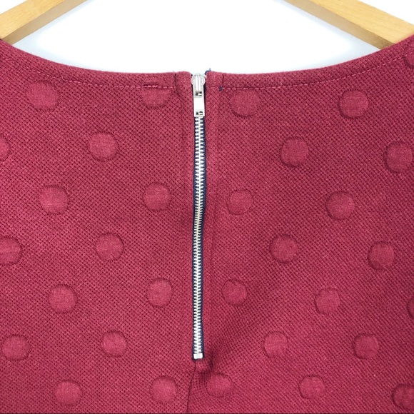 Anthropologie W5 Dotted Textured Top Red S - Picture 4 of 7
